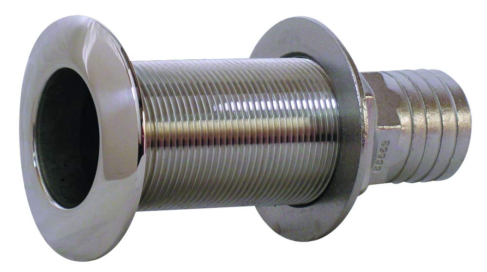 Whitecap 6543 Stainless Steel Thru-Hull with Barb - 1-1/8