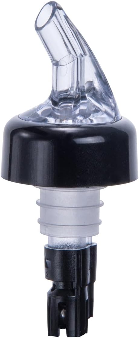 Winco Black Tail Measured Pourer, 5/8oz, Clear
