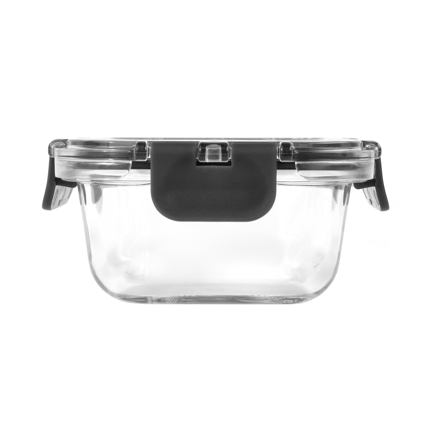 Zyliss E981067 Lot de 4 boîtes de conservation en verre incassable avec couvercle hermétique, passent au micro-ondes, sans BPA, passent au congélateur, au réfrigérateur