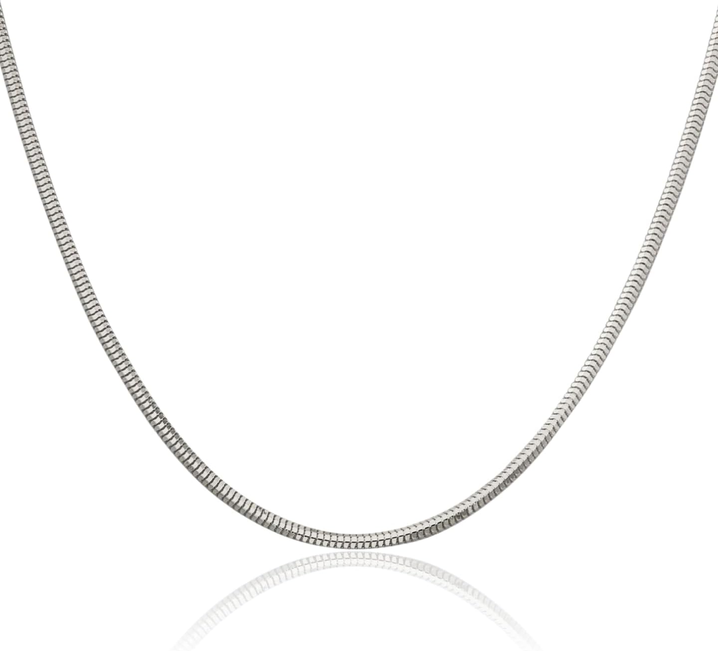 IceCarats 925 Sterling Silver Round 2.5mm Herringbone Snake Chain Necklace Diamond Cut