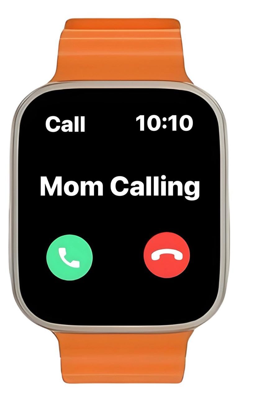 T800 Ultra Smart Watch, 1.99-inch Touch Display, Bluetooth Calling, Orange Strap, Health Tracker, Sports Modes-image-38