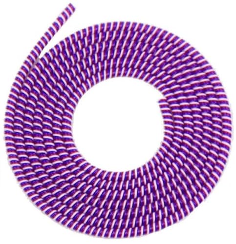 Image of Spiral Cable Protector- Cable Saver, Cord Organizer, Cable Wrap, Prevents Cable Fraying - Flexible Silicone Cable Protector for iPhone, Android, USB Cables, Earphone (Purpal)
