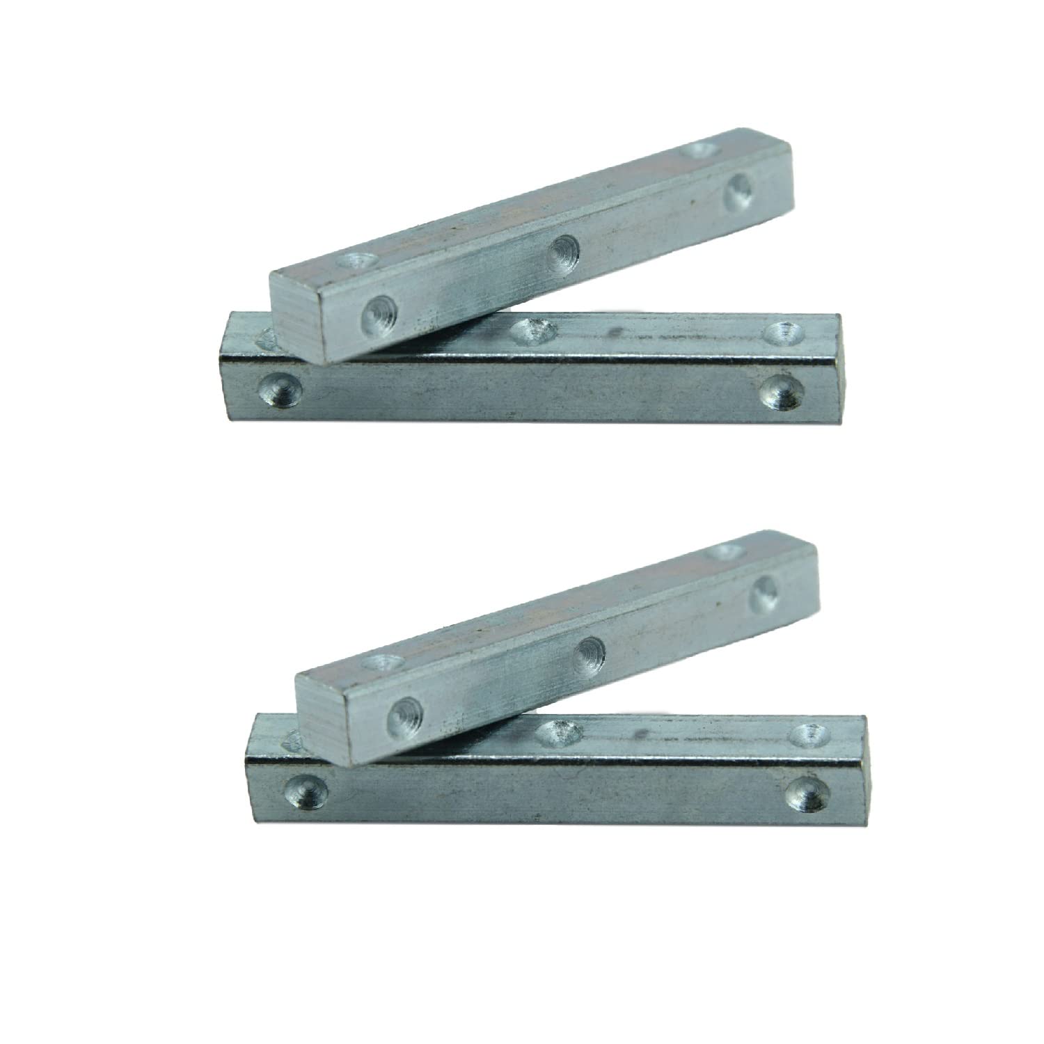 Aumni Crafts Vintage Metal Dice for Playing Board Games Silver Color 2x0.3 Inch (Set of 2) Mild Steel Ancient Indian Dhayakattai