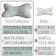 seakers Leseknochen Nackenrolle 40x20 cm Waffel Design | Waschbar und bequem Dank 100% Baumwolle | Perfekt als Lesekissen, Buchkissen oder Nackenkissen zum Relaxen und Lesen | Hell-Grün