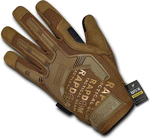 Rapdom Tactical Impact Protection Gloves, Coyote, Large