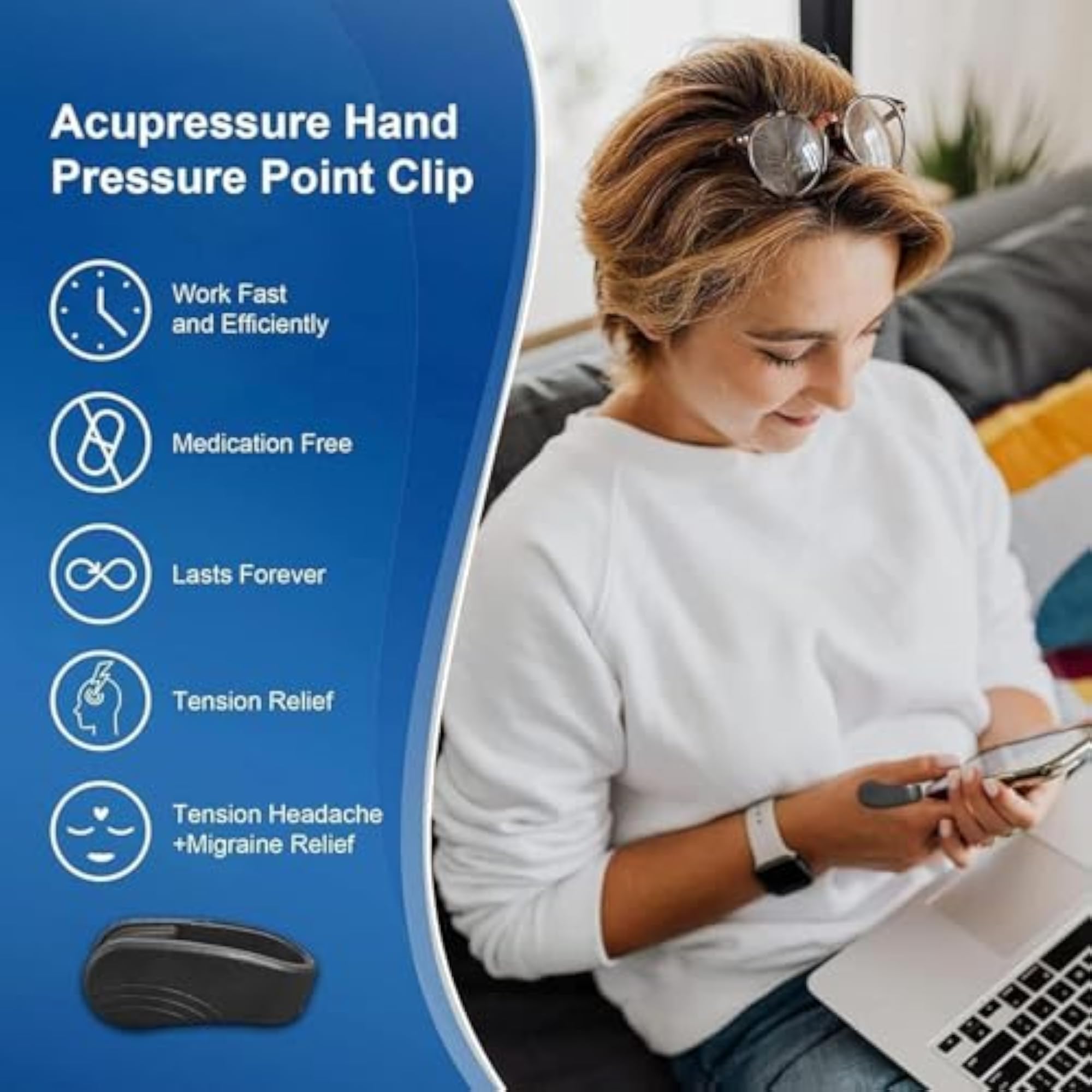 Sugar Control Acupressure Point Clip for Diabetics
