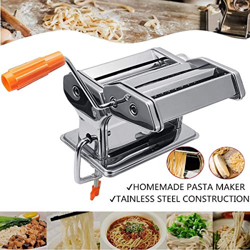 LCBYOG Edelstahl Frische Pasta-Maschine Rollen-Maschine for Nudel Fettuccine Dumpling Maker Nudel-Maschine Roller… – Bild 3
