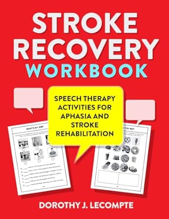 Stroke Recovery Workbook. Speech Therapy Activities for Aphasia and ...