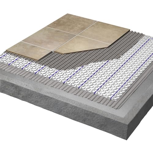 Laticrete 0179-0161-H Strata Heat Mat 5/16\" Thick Floor Heating, Uncoupling Membrane Underlayment- 161 Sq Ft Roll - 9 Rolls Bundle