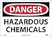 D441RB - 25.4 x 35.56 cm (10 x 14) - Chemical OSHA Danger Signs, Hazardous, NMC - Each