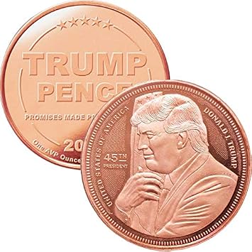 Jig Pro Shop Disme Coin Donald Trump 1 oz .999 Pure Copper Medallion