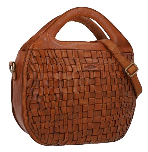 Sac à bandoulière en cuir Gusti Alvon pour femme style vintage marron