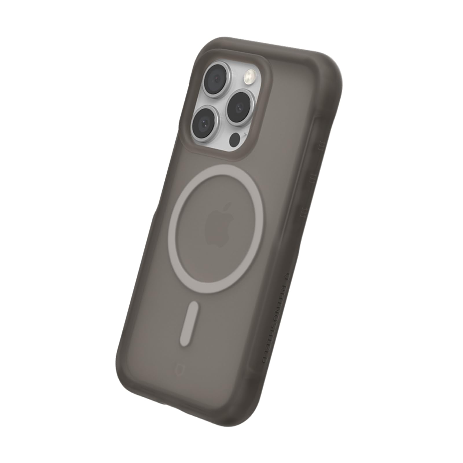 RhinoShield Funda AirX Apta para MagSafe e iPhone 15 Pro MAX | Fuerza magnética superior, protección militar multicapa, máxima absorción de impactos y protección interna.