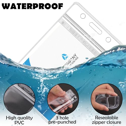 150 PCS Clear Plastic Luggage Tags, Waterproof Tag Bulk for Office Business Travel Supplies3