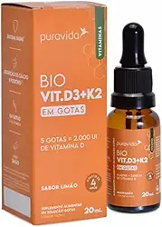 Vitamina D3 + K2 Sabor Limão Em Frasco De 1cc - PuraVida