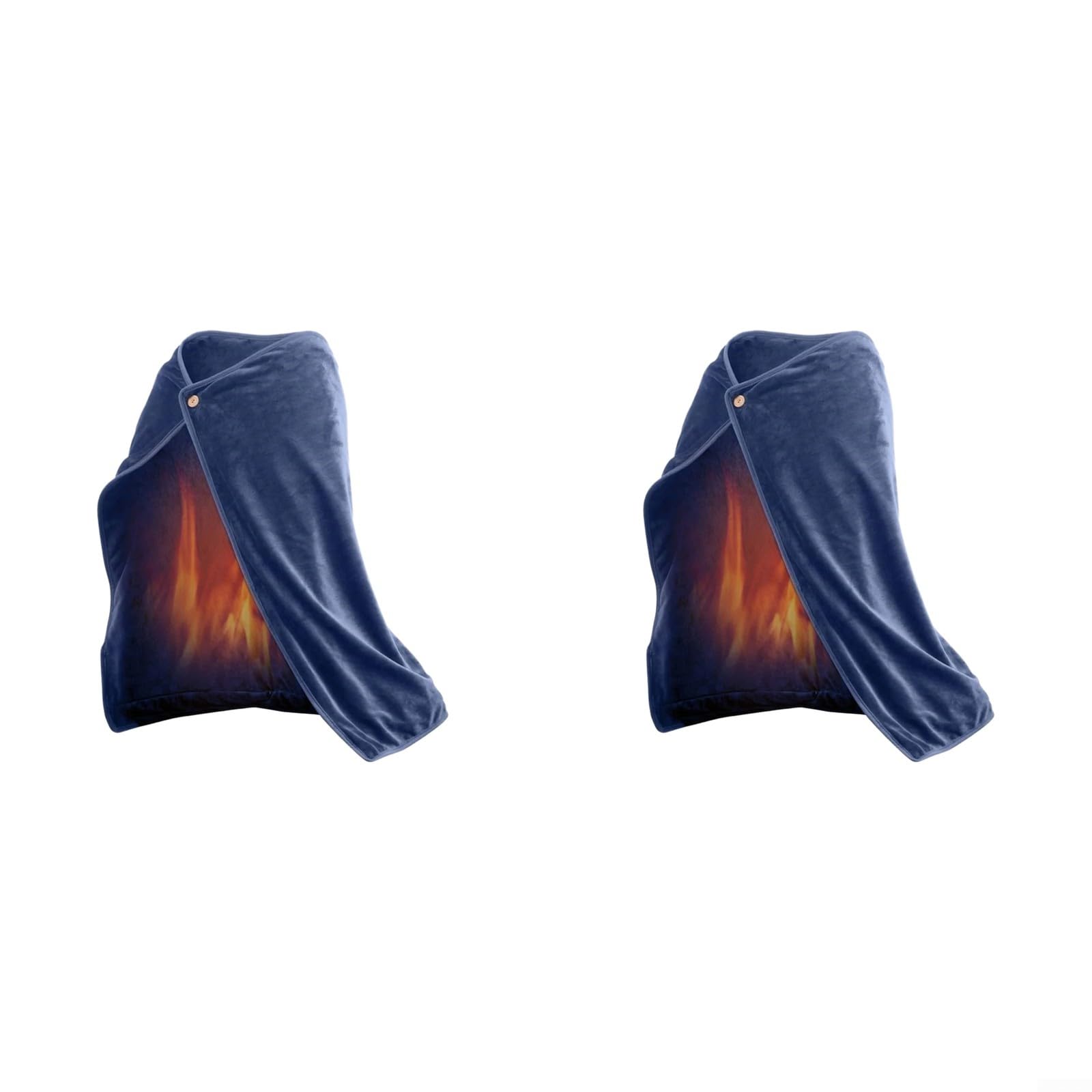 Coperta in flanella riscaldata con USB, 100 x 70 cm, portatile, indossabile, lavabile, calda, con riscaldamento in fibra di carbonio, temperatura regolabile, per campeggio, casa, ufficio
