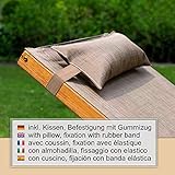 Relax Schaukelstuhl Rio, Relaxliege mit Armlehnen, Gartenmöbel aus vorbehandeltem Holz - 2