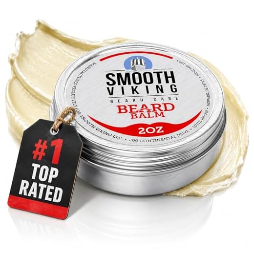 Beard Balm - Beard Balm for Men with Essential Oil & Beeswax (2 Oz) - Strong Hold Beard Lotion, Natural Leave-In Beard Styling Balm Conditioner to Boost Healthy Beard & Mustache Growth