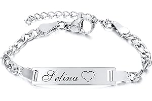 Personalized Infant Baby Jewelry: Engrave Name and Birthdate
