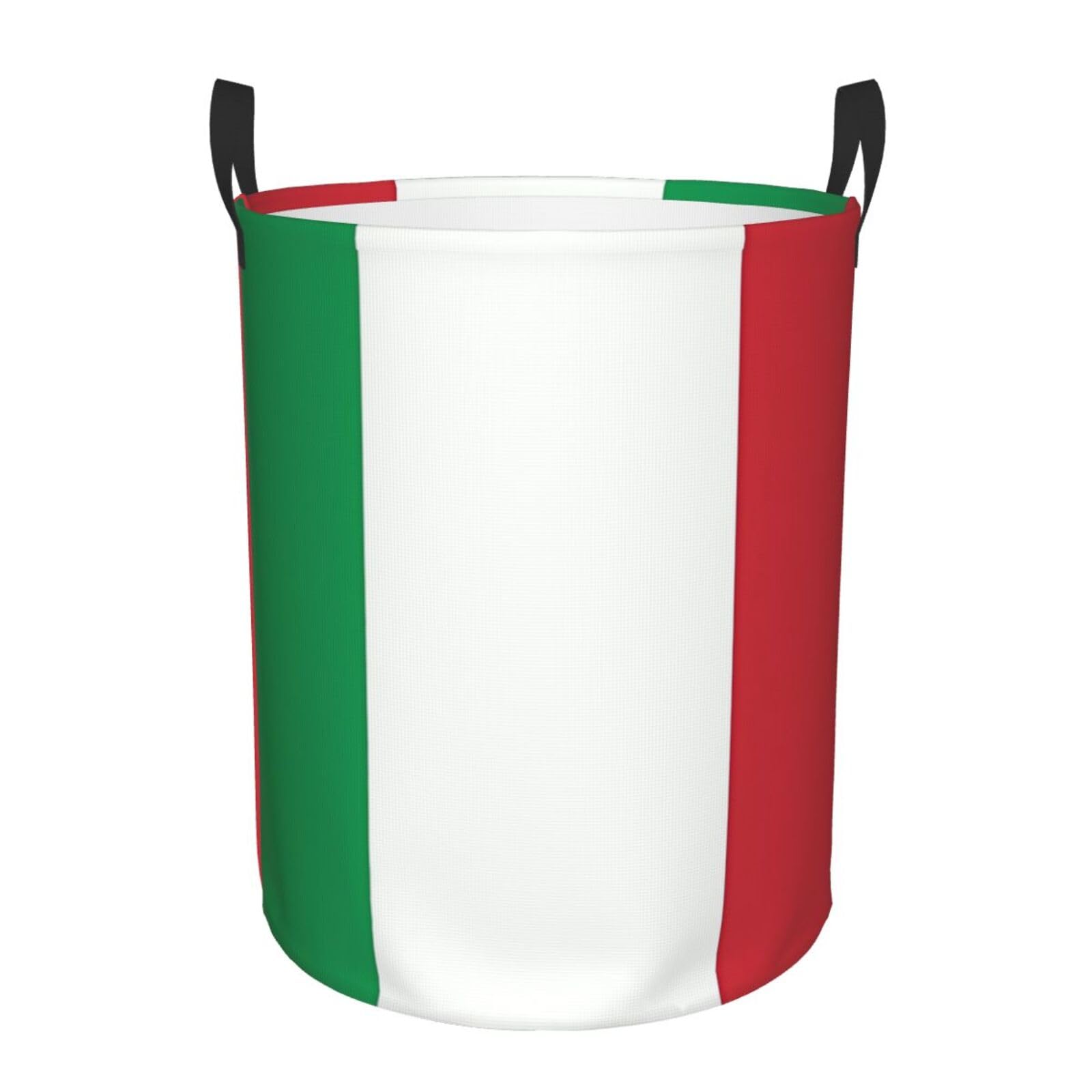 S Collapsible italy flag Print Circular Hamper Round