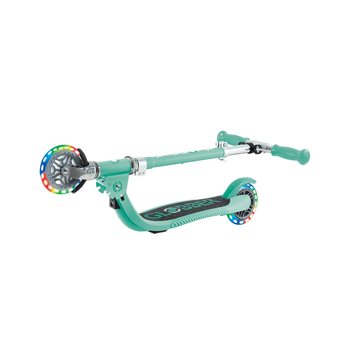 Globber - Flow Foldable Junior Lights - 2-kołowa hulajnoga dla dzieci od 3 lat, zielona