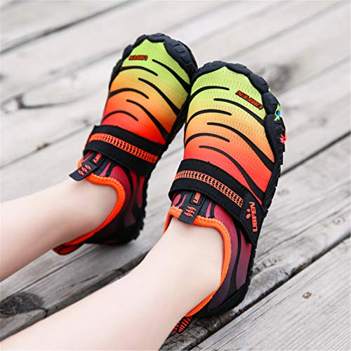Image of UBFEN Water Shoes for Kids Boys Girls Aqua Socks Barefoot Beach Sports Swim Pool Quick Dry Lightweight Toddler Little Big Kid | Lightweight, Barefoot-style, Perfect for Water parks, Beach, Pool, Kayak, Creek Hiking, Camping, Toddler, Little Kid, Big Kid