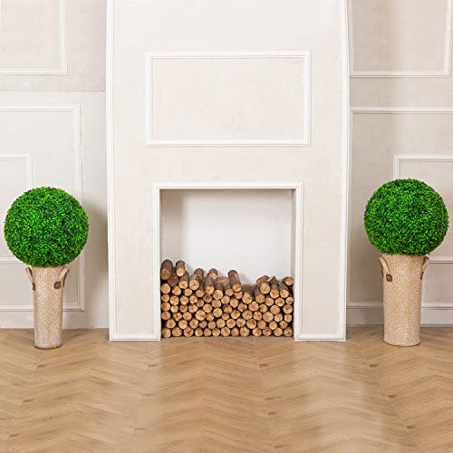 THE BLOOM TIMES Boxwood Ball, 2 Pack 19.7 Inch Artificial Topiary Plants, Faux Ball for Wedding, Party, Home, Front Patio, Planter, Yard, Indoor or Outdoor Decoration - Thumbnail 7