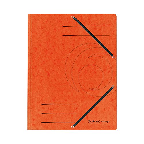 herlitz 10902864 Einschlagmappe A4 mit Gummizug, farbig sortiert, 1 Stück