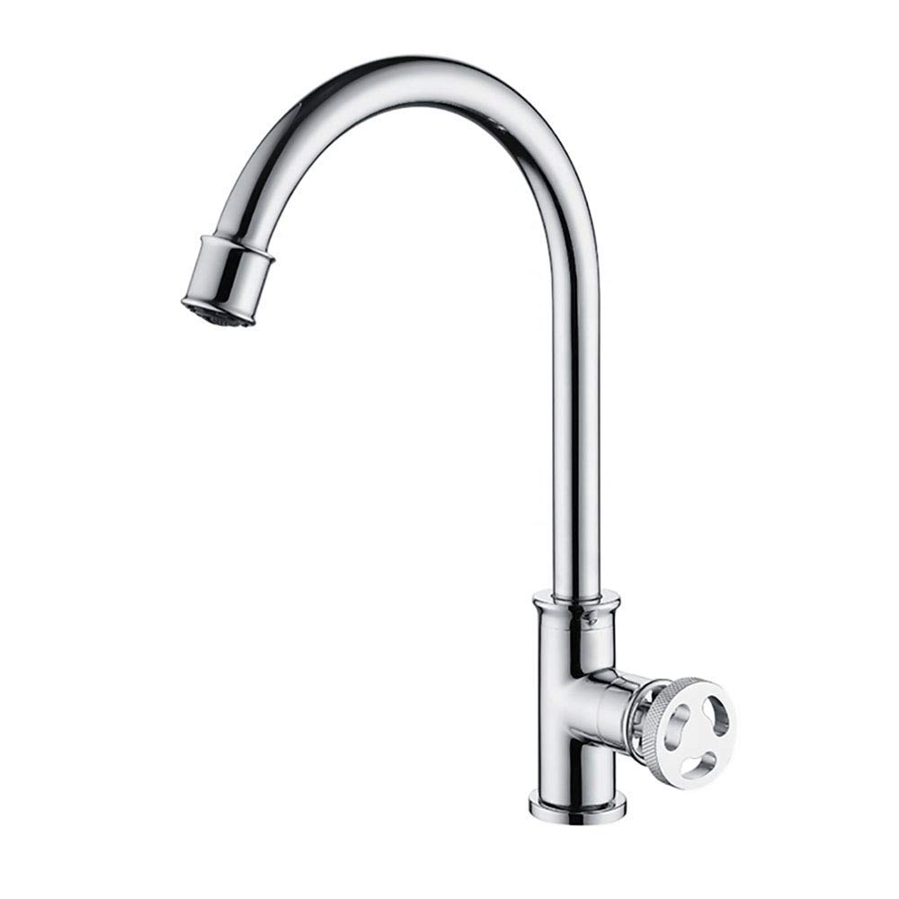 Robinet d'évier de cuisine noir moderne, mitigeur de lavabo industriel monocommande en laiton