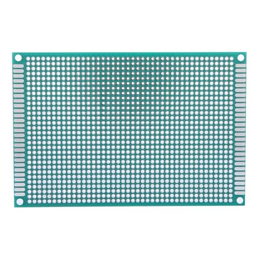 VIFERR Kit di Schede PCB, 10 Pezzi Circuito Stampato, Prototipazione a Doppia Faccia, Circuiti Breadboard Perforati per Saldatura Elettronica e Progetti fai fa te, 8x12cm