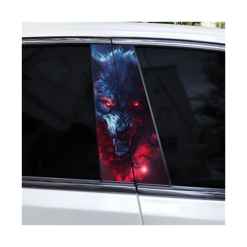 Bertdcx G Animal Lion Car Sticker Car B Pillar Waterproof Decal Diy Animal Auto Parts(G)