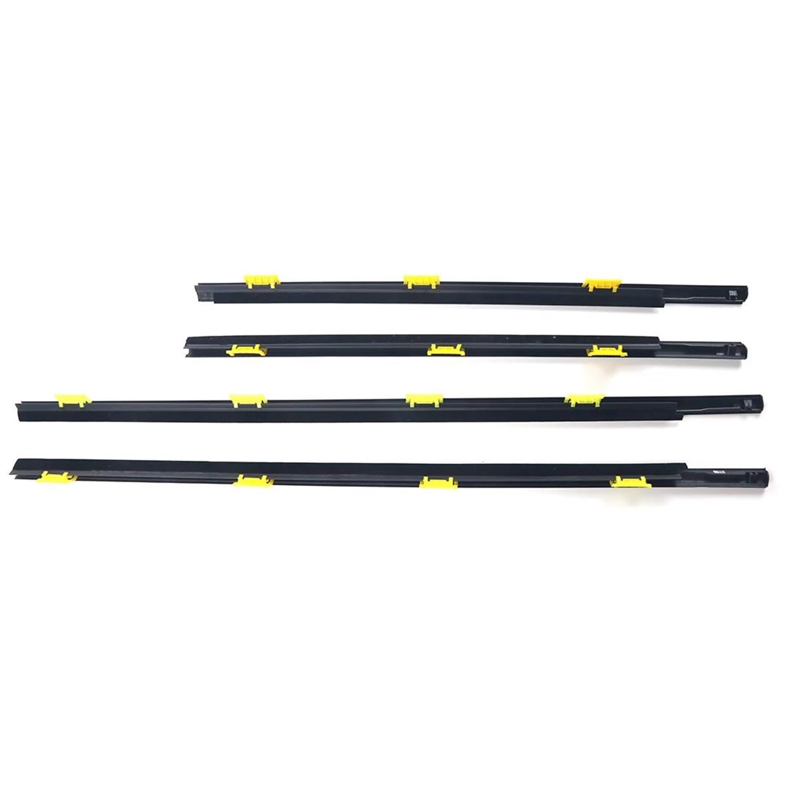 Snwdbh One Color 4Pcs Car Window Sealing Strip For Cr-V For Crv 2002-2006 Outer Rubber Weatherstrip Waterproof Pressure Belt Moulding Trim Exterior Belt