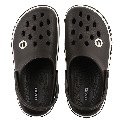 Image of URJO Streak Kid's Clogs /Sandals with Adjustable Back Strap Ultra Soft & Flexibility Anti Skid Comfortable Waterproof Daily Mules Clogs /Sandals Boy's & Girl's