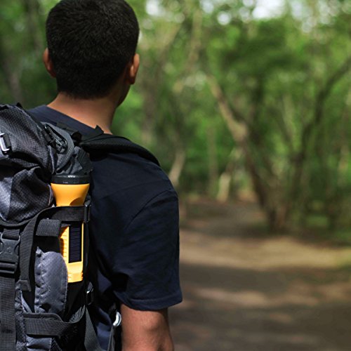 Image of AgniSolar Torch 2: Solar Charging, Sustainable LED Power with Inbuilt Solar Panel, Lithium-Ion Battery, Micro USB Charging for Emergencies, Power Cuts, Camping, Hiking, and Outdoor Adventures