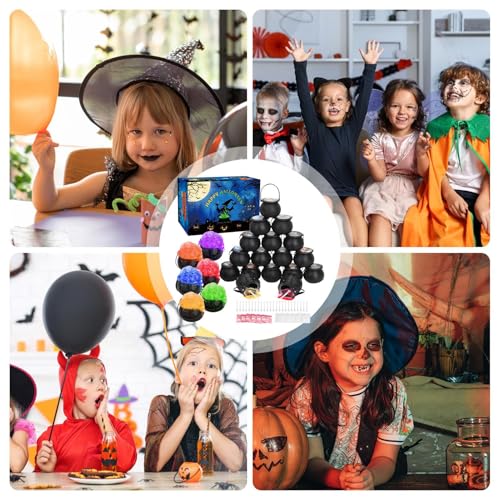 Chaudron de sorcière seau à bonbons avec poignée pour fête et déco - 5