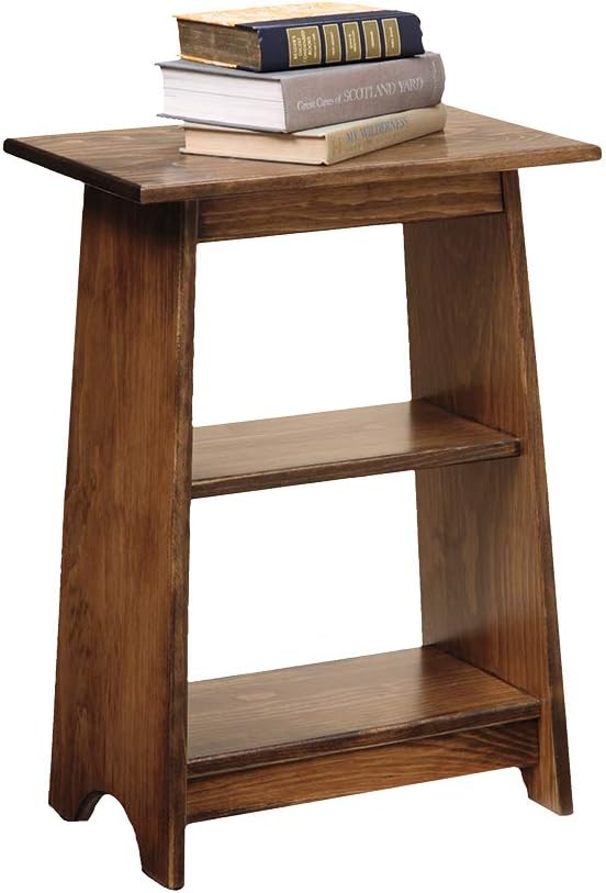 Peaceful Classics End Tables - Slim End Table for Apartment Decor, Durable Bedroom & Living Room Side Tables with Narrow Accent, Lamp Stand Bedside Table with Extra Shelves, (Small, Special Walnut)
