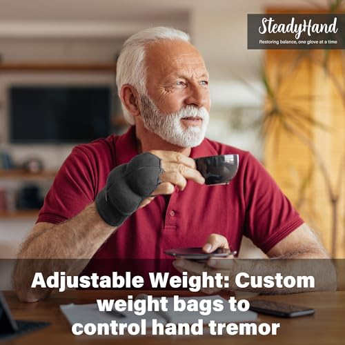 Image of Weighted Gloves for Tremors, Wrist Weights for Hand Tremors and Parkinsons Patients, Steady Hand Adjustable Weighted Gloves (Patent Pending)