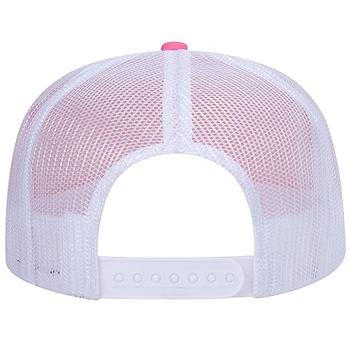 Image of OTTO Polyester Foam Front 5 Panel High Crown Mesh Back Trucker Hats in 97, Bulk, Wholesale