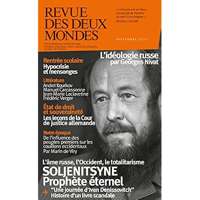 Revue des Deux Mondes septembre 2022