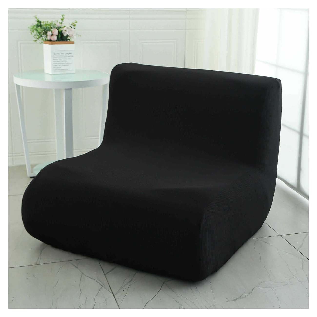 ELYSYSRL Armless Sofa Cover Lazy Floor Armless Chair Slipcover Folding Sofa Bed Cover Non-Armrest Furniture Protector Without Armrests for Kids Dog Cat (Color : #4)