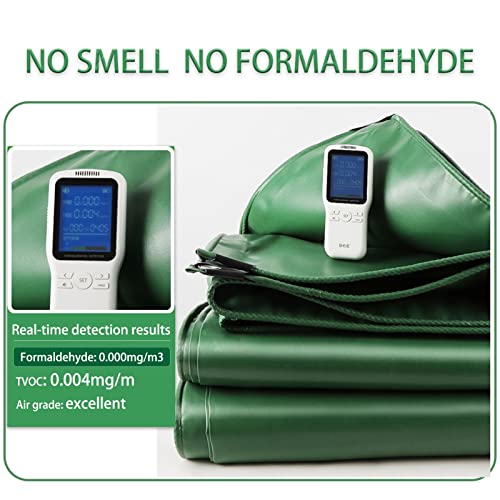 Bâche imperméable en PVC verte pour camping réussi et auvent de caravane stable