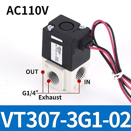 Électrovanne haute fréquence VT307 action directe pneumatique robuste - 3