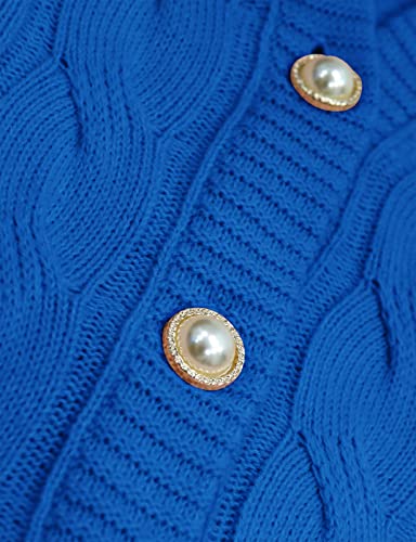 Image of Women's Casual Slim Fit Cardigan Sweaters Long Sleeve Button Down Lightweight Waist Length