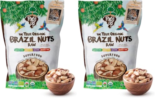 Forest Up The True Organic Brazil Nuts 30oz Raw and Unsalted (02 packs of 15oz) image 4