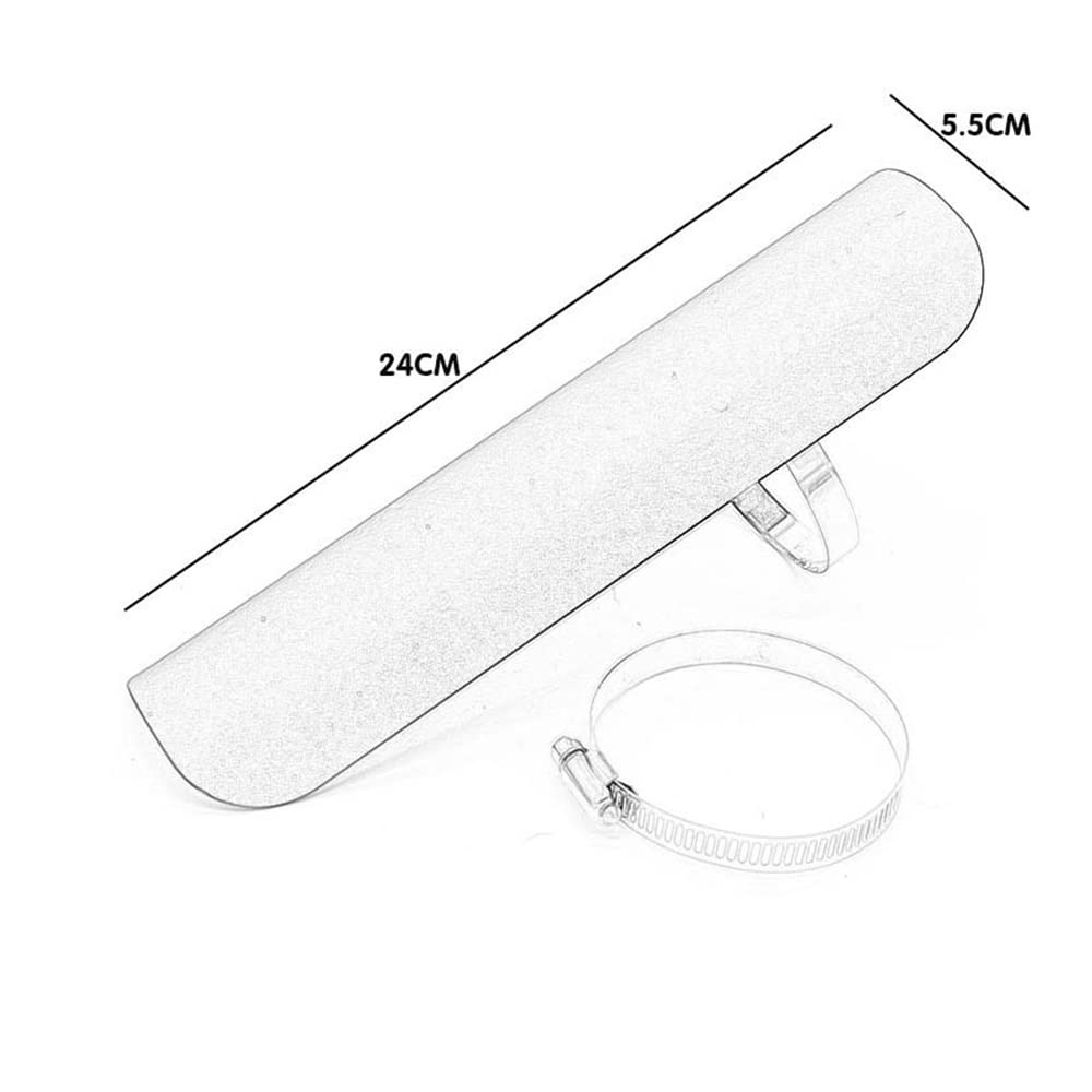 per H&Arley Moto Scudo Termico Protezione Coperchio Tubo Silenziatore di Scarico Scudo Termico Moto