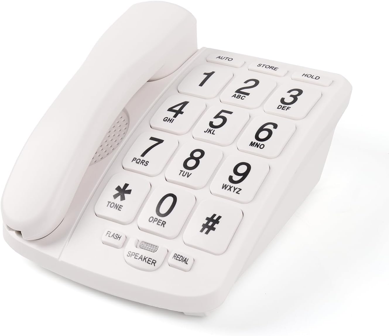 Mcheeta Big Button Landline Phone with Loud Volume, 09 Button speed