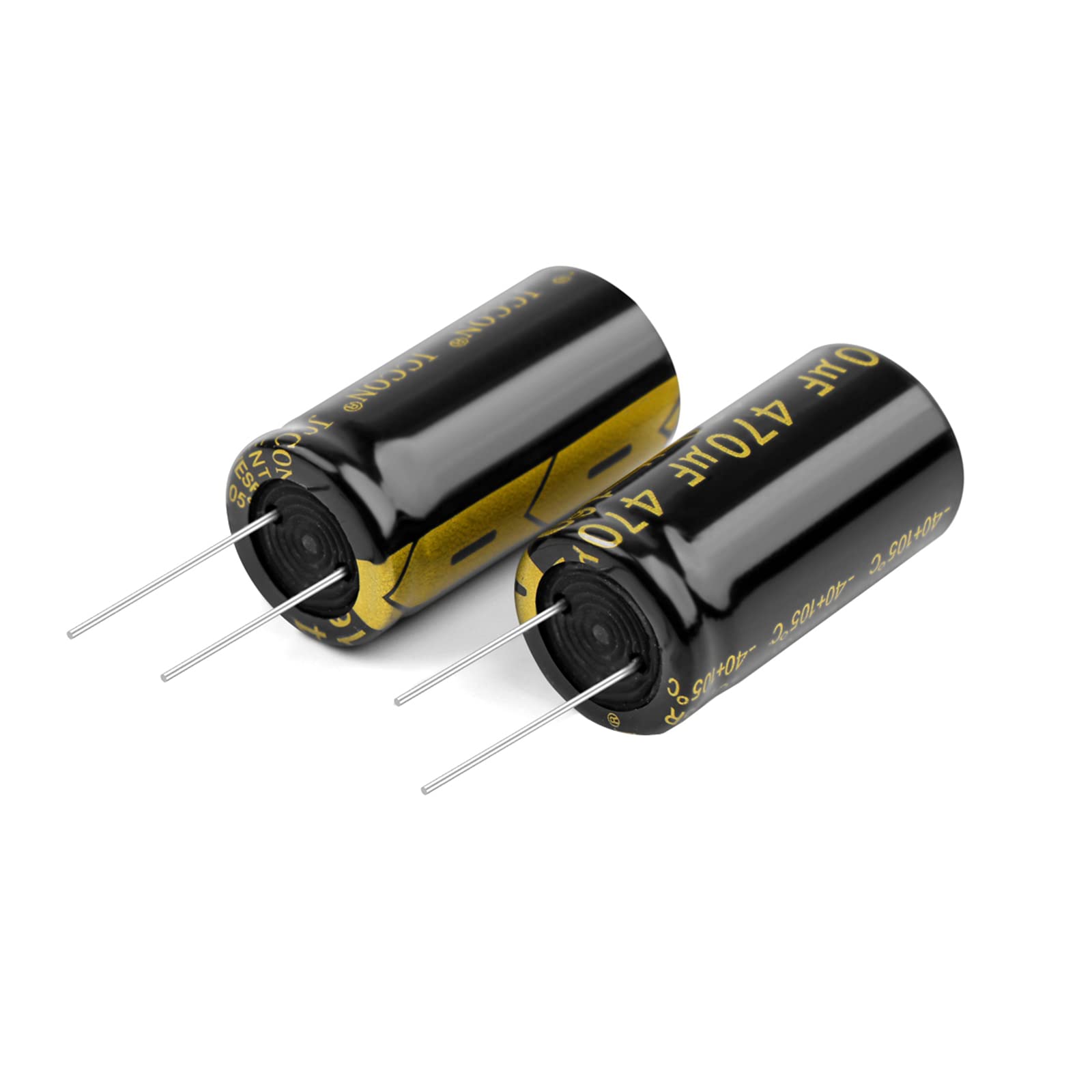 EFARMA Elektrolytkondensatoren, 10 Stück 160 V 470 uF Aluminium-Elektrolytkondensator mit niedrigem Widerstand, Größe 18 x 35 mm