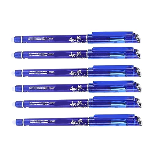 OUCRIY 24 Stück Löschbare Tintenstifte Lassen Fehler Verschwinden, Blaue Löschbare Stifte für Büro, Schule, Zuhause (Kristallblau)