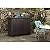 Rubbermaid Decorative Outdoor Storage Cabinet (123 Gal), Weather Resistant, Brown, Organization for Home/Backyard/Pool Chemicals/Toys/Garden Tools/Porch/Patio Cushions