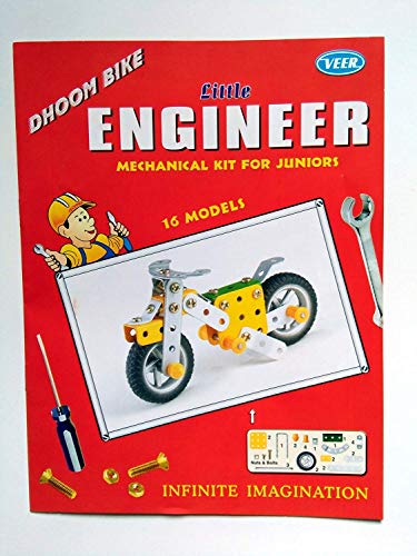 Image of Class Fun- Kids Metal Construction Based Educational Toy Dhoom Bike 16 Functioning 16 Super Bike, Age 5+ (Multicolour)